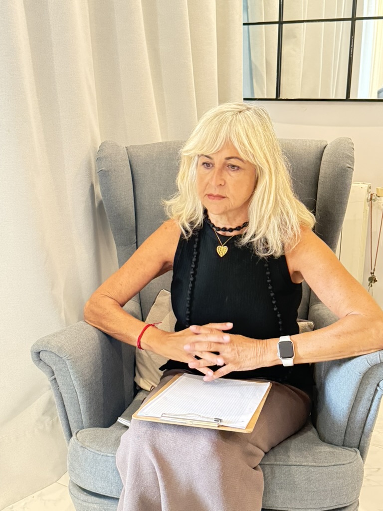 Ana Sanz en sesión de acompañamiento